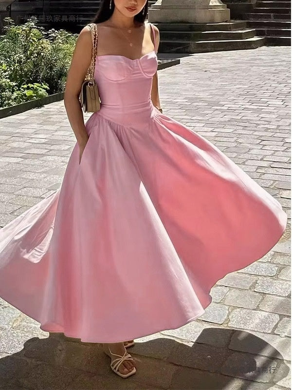 Women Elegant French Vintage Dress