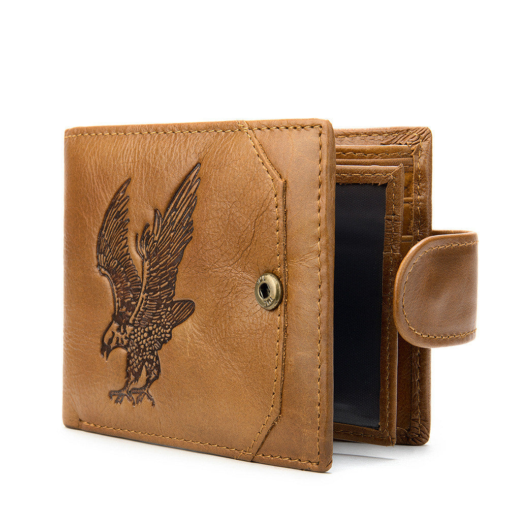 Men's Eagle Landing Leather Wallet
