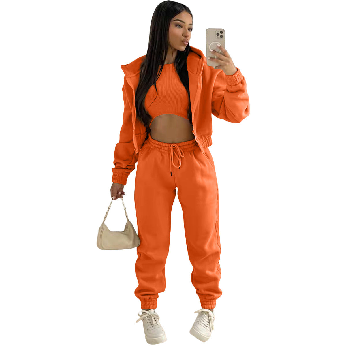 Women's Chill Sweatshirt Hooded Sports And Leisure Set