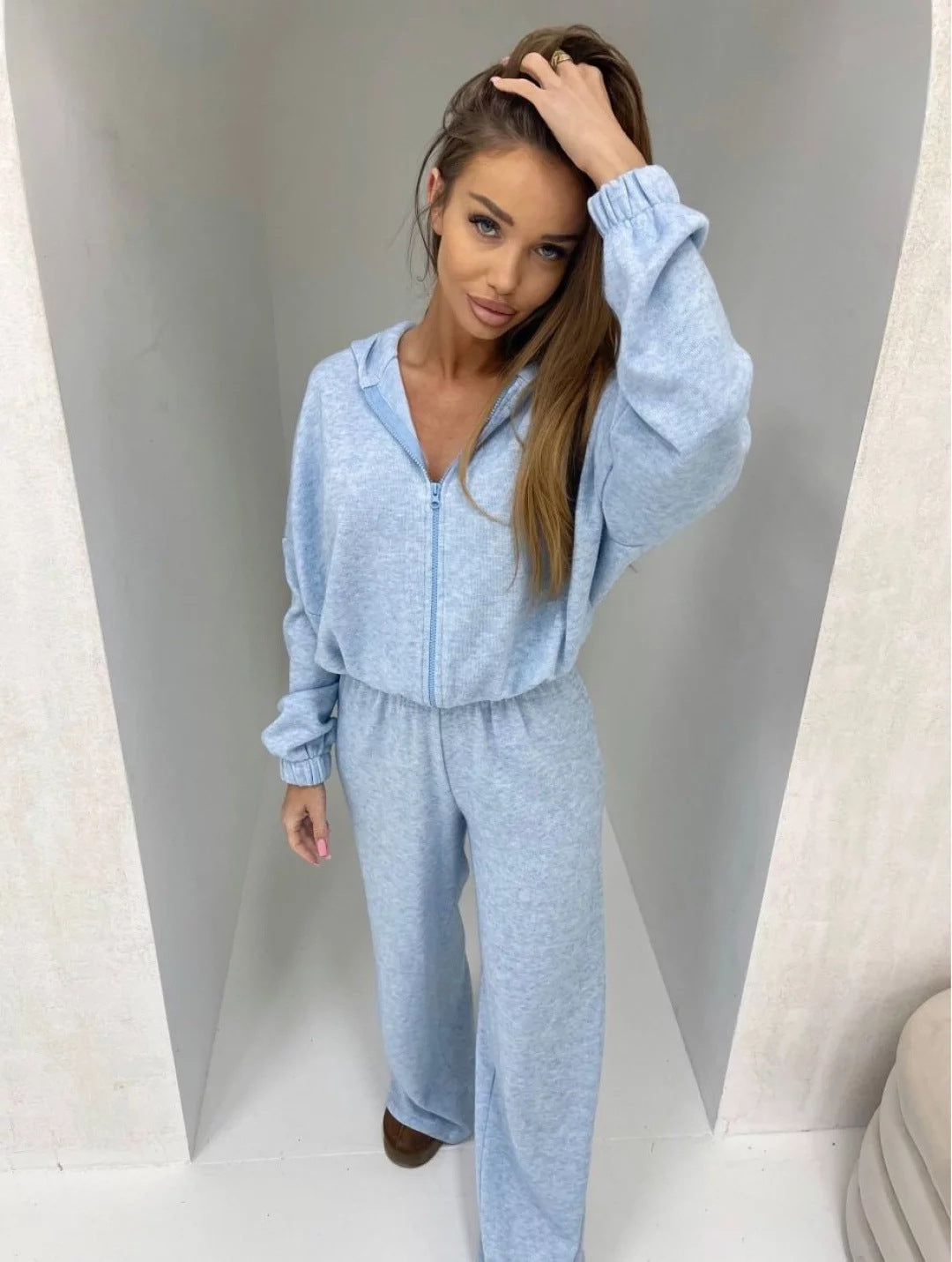 Women Electric Cotton Candy Lounge Set