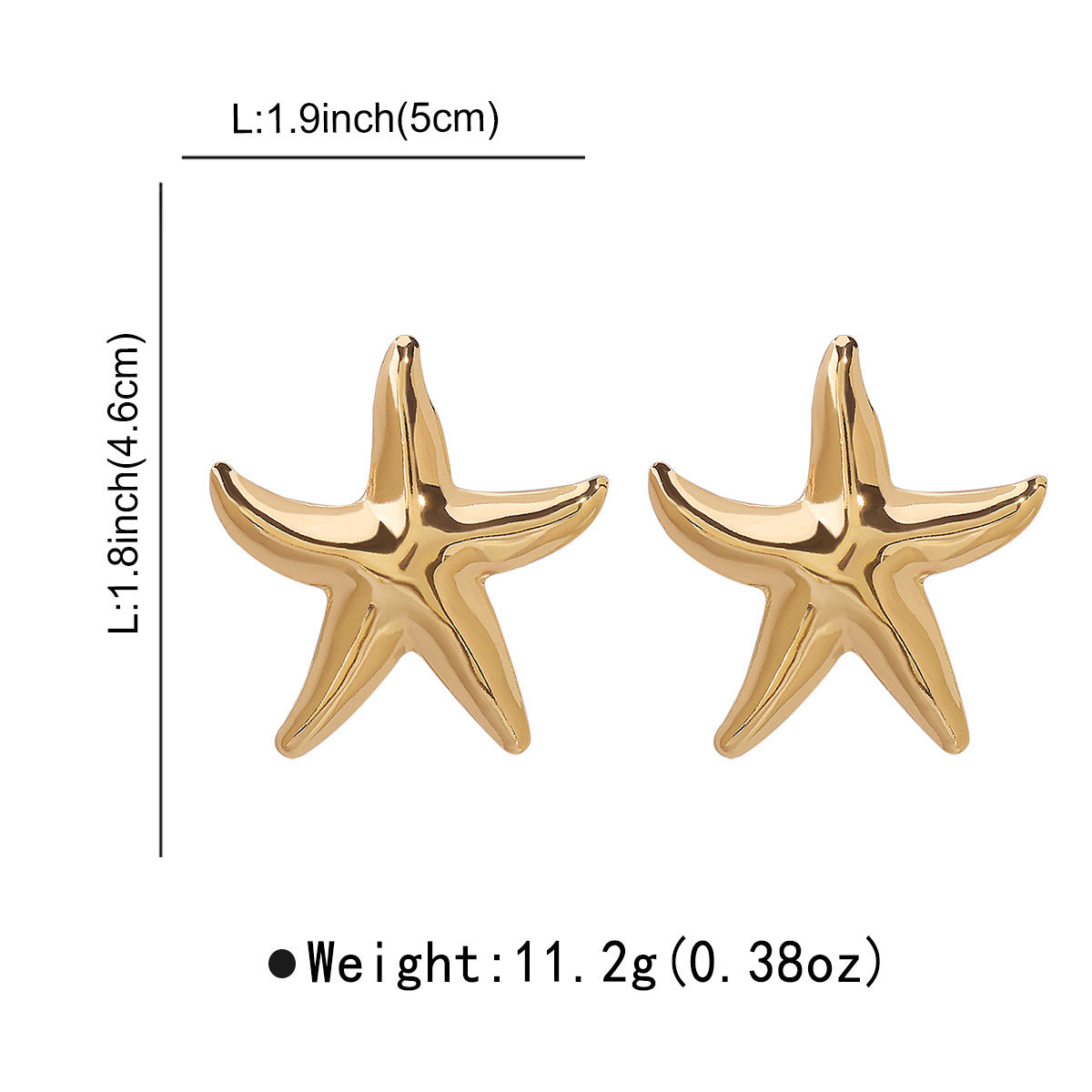 Women Starfish Minority Fashion Earrings