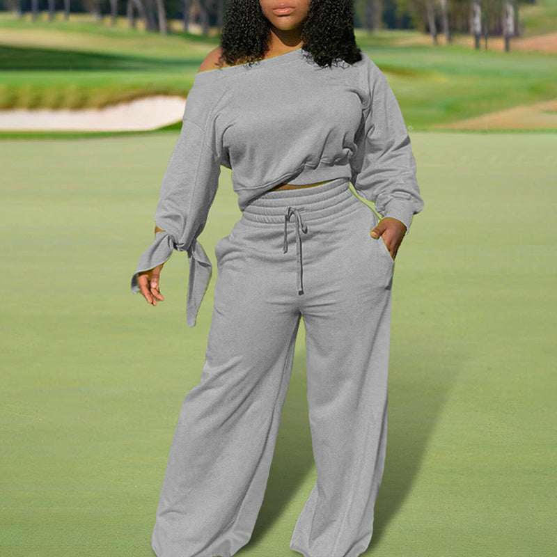 Women's Beauty Sweat Casual Pants Set